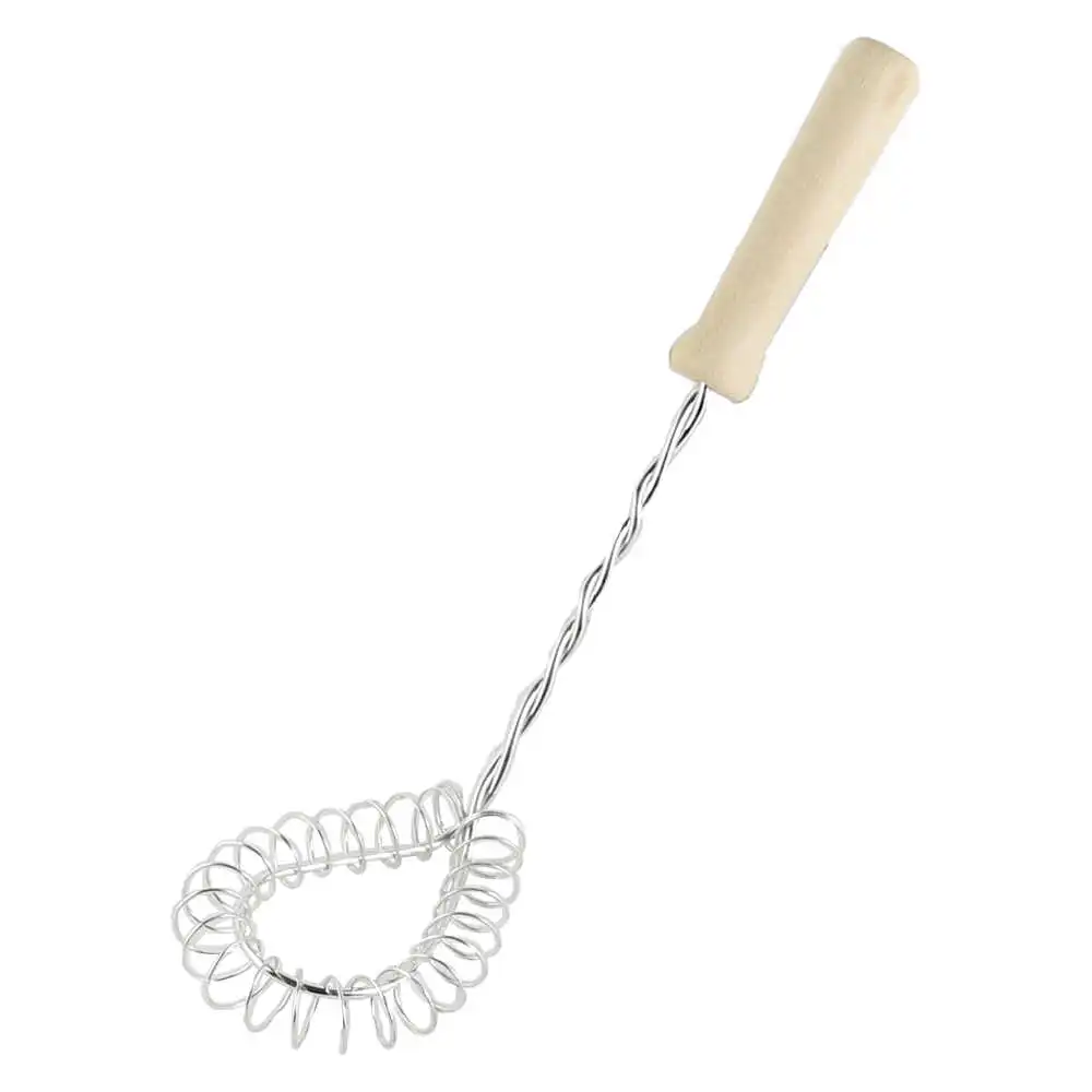 Batator spuma cu maner din lemn 7x28 CM