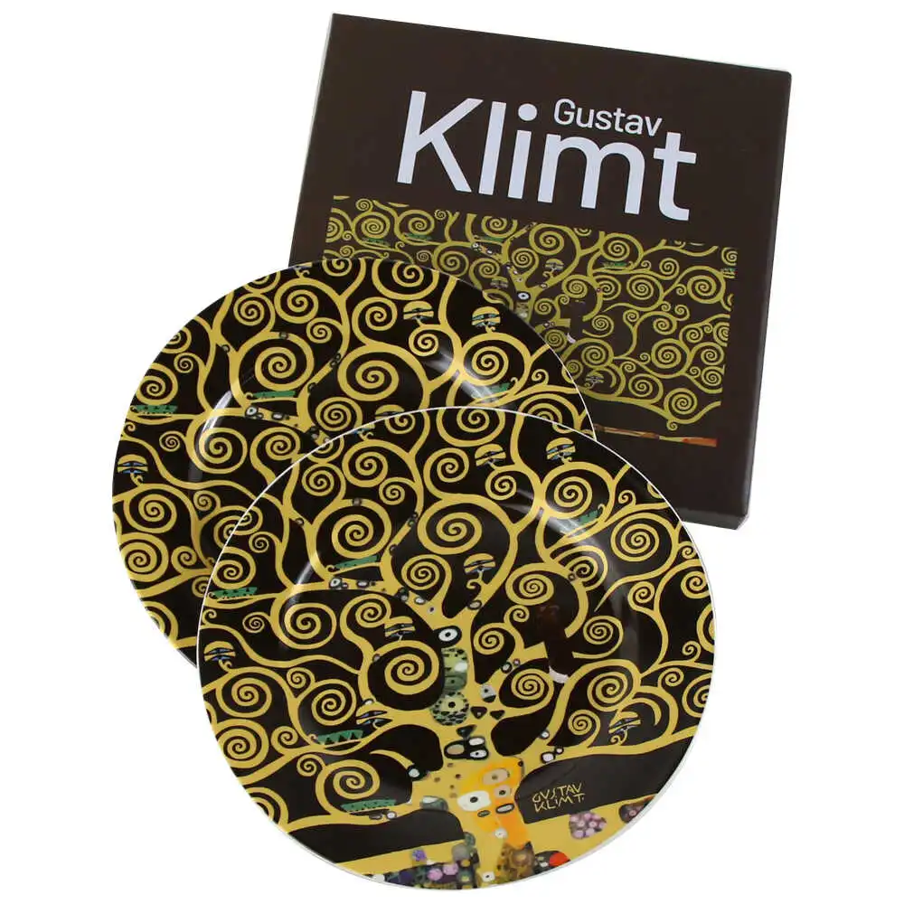 Set 2 farfurii desert 19 CM "Tree of Life" de Gustav Klimt