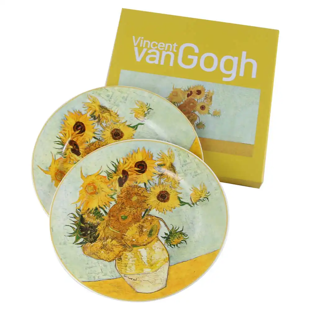 Set 2 farfurii desert 19 CM "Sunflowers" Set 2 farfurii desert 19 CM "Sunflowers"