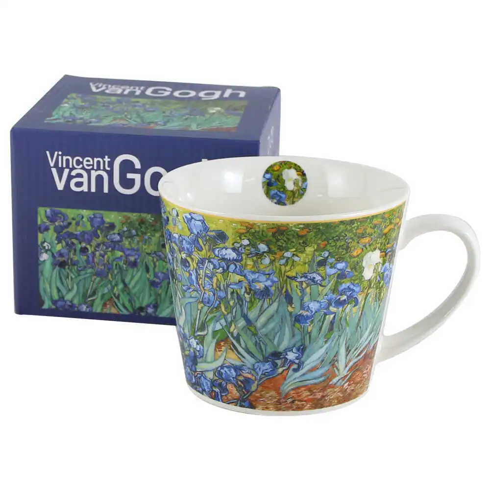 Cana din portelan 600 ml "Irises"de V. van Gogh Cana din portelan 600 ml "Irises"de V. van Gogh