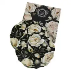 Set 2 farfurii desert 19 CM "English Roses Black"