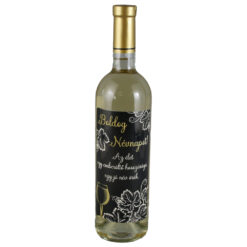 Vin alb 750 ml "Boldog Nevnapot..."