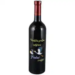 Vin rosu 750 ml "Felicitari pentru nasterea Fiului voastra"