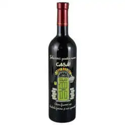 Vin rosu 750 ml "Felicitari pentru noua casa!"