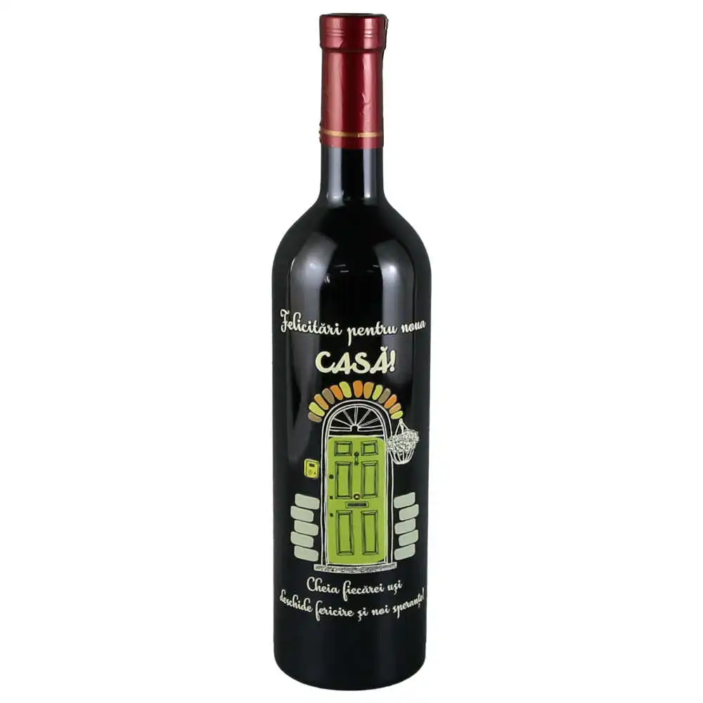 Vin rosu 750 ml "Felicitari pentru noua casa!" Vin rosu 750 ml "Felicitari pentru noua casa!"