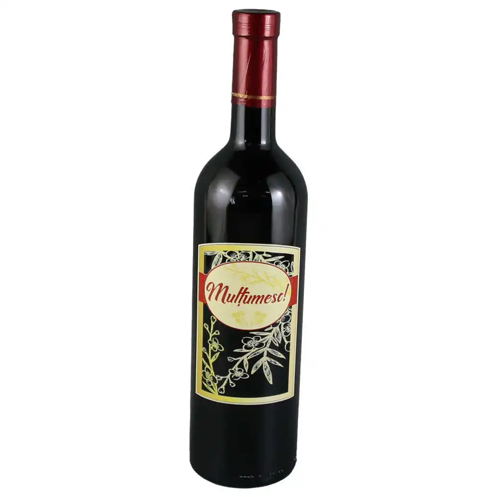 Vin rosu 750 ml "Multumesc!" Vin rosu 750 ml "Multumesc!"