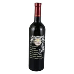 Vin rosu 750 ml "Aniversare fericita!"