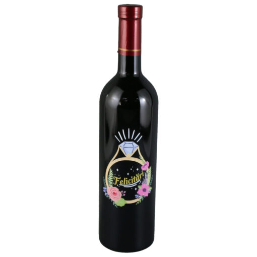 Vin rosu 750 ml "Felicitari!"