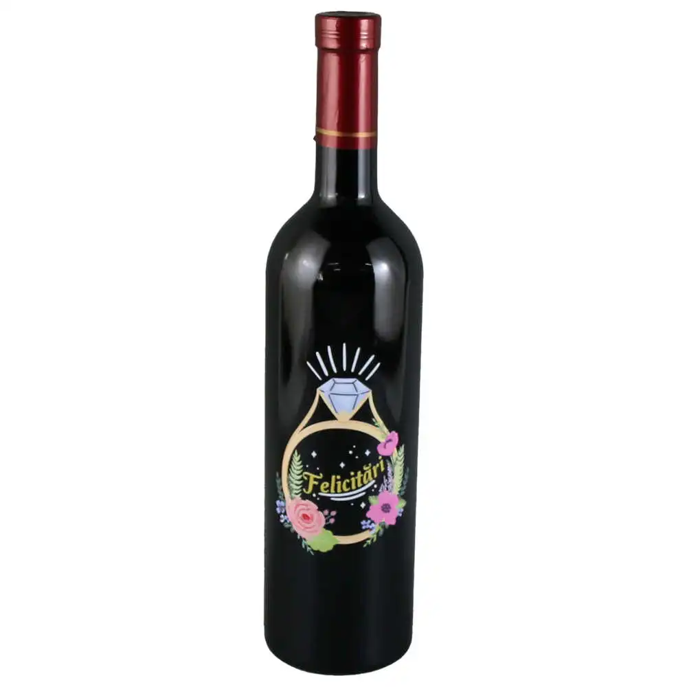 Vin rosu 750 ml "Felicitari!" Vin rosu 750 ml "Felicitari!"