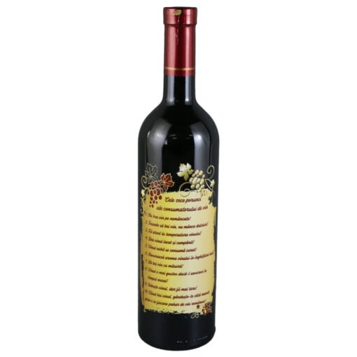 Vin rosu 750 ml "Cele zece porunci ale consumatorului de vin"