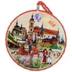 Suport oale decor din ceramica "Romania"