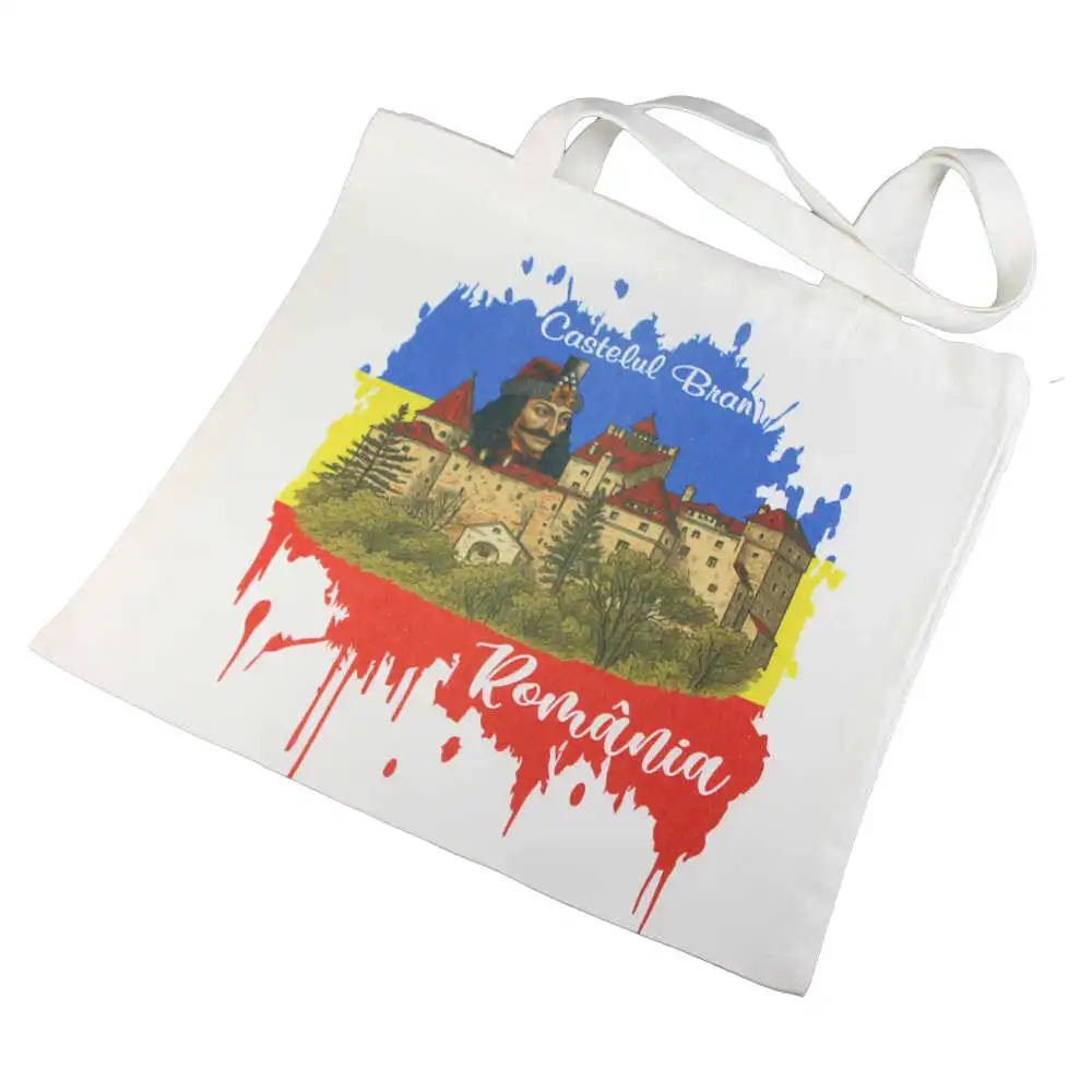 Sacosa textila Castelul Bran 40 x 40 cm Sacosa textila Castelul Bran 40 x 40 cm