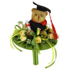 Aranjament pentru absolvire cu Ursulet 25 CM