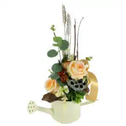 Aranjament floral cu plante uscate in stropitoare 35 CM