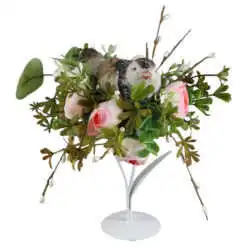 Aranjament Floral cu Pasare 20 CM