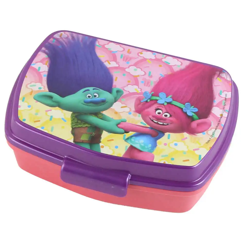 Cutie sandwich din plastic Trolls 17x13 CM Cutie sandwich din plastic Trolls 17x13 CM