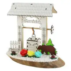 Decor lemn Fantana "Romania" 25x22 CM