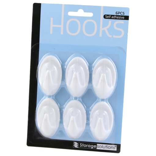 Set agatatori autoadezive din plastic 12/8/6/4 buc.
