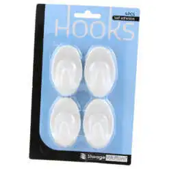 Set agatatori autoadezive din plastic 12/8/6/4 buc.