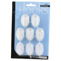 Set agatatori autoadezive din plastic 12/8/6/4 buc.