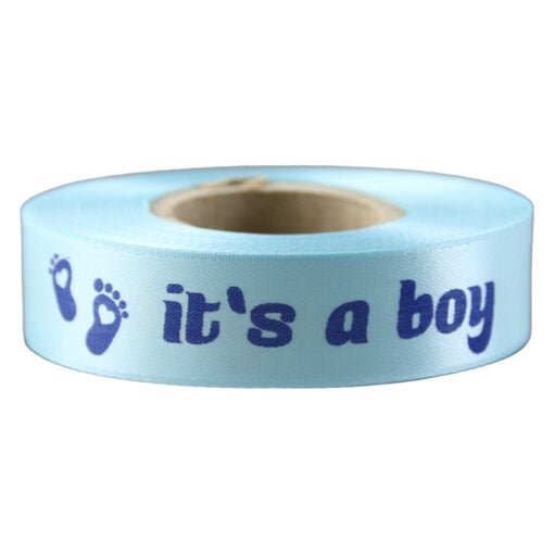 Banda satinata "It's a Boy" 15 mmx10 m