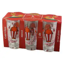 Set 6 pahare din sticla 200 ml