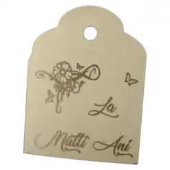 Set 10 etichete din hartie "La mulit ani!"