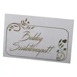 Set 10 etichete din hartie "Boldog Szuletesnapot!"