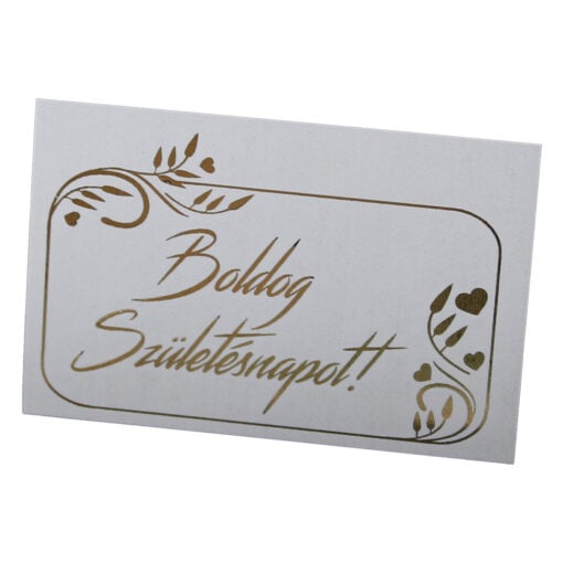 Set 10 etichete din hartie "Boldog Szuletesnapot!"