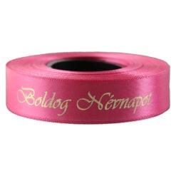 Banda satinata "Boldog Nevnapot" 15 mmx10 m