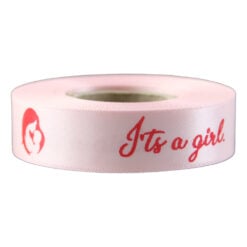 Banda satinata "It's a Girl" 15 mmx10 m