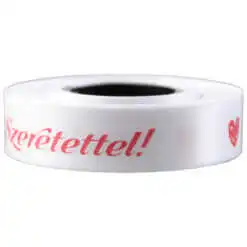 Banda satinata "Szeretettel" 15 mmx10 m