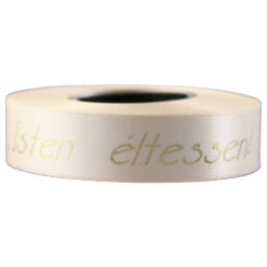 Banda satinata "Isten eltessen!" 15 mmx10 m