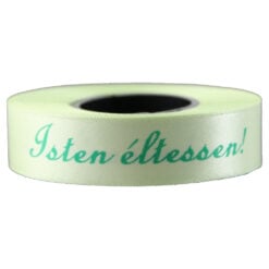 Banda satinata "Isten eltessen!" 15 mmx10 m
