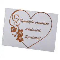 Set 10 etichete din hartie "Gratulalunk