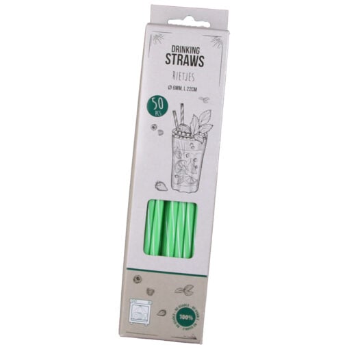 Set de 50 paie reutilizabile din plastic 22 CM