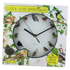 Ceas de perete cu sunete de pasari 25 CM