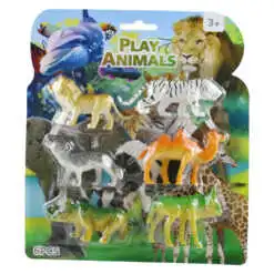 Set 6 animale salbatice din cauciuc 6/7 CM