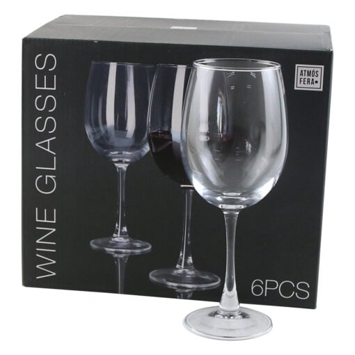 Set 6 pahare vin rosu 465 ml
