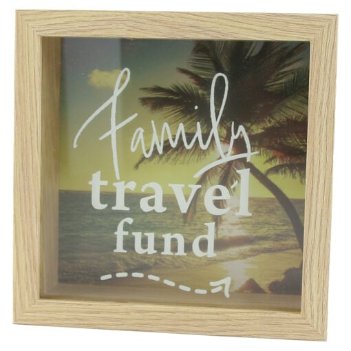 Pusculita din mdf si sticla Family Fund 15x15x5 CM