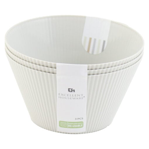 Set 3 boluri din plastic 12x6.5 CM