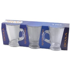 Set 3 cani din sticla Doaa