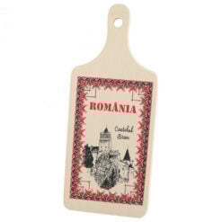 Tocator decorativ "Romania/Castelul Bran" 12x28 CM