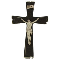 Cruce de perete din lemn cu Isus 13x20 CM