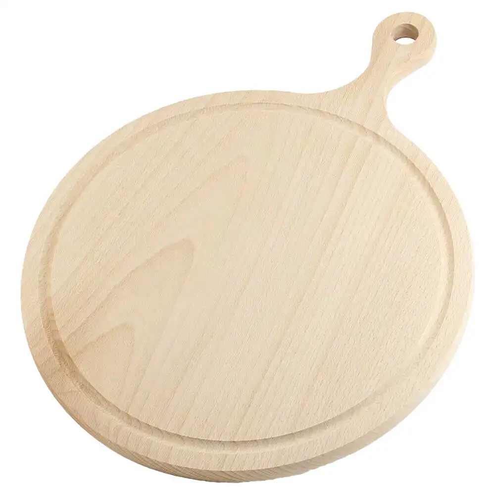 Tocator rotund din lemn cu maner 29x39 CM Tocator rotund din lemn cu maner 29x39 CM