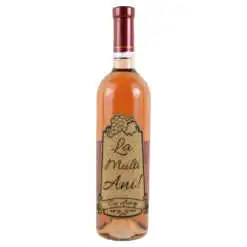 Vin rose 750 ml "La multi ani! cu drag" cu eticheta personalizata din pluta