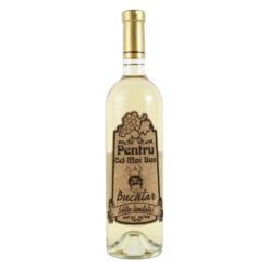 Vin alb 750 ml "Pentru cel mai bun Bucatar" cu eticheta personalizata din pluta