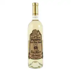 Vin alb 750 ml "Pentru cel mai bun Bucatar" cu eticheta personalizata din pluta