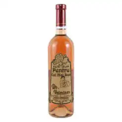 Vin rose 750 ml "Pentru cel mai bun Dr. Veterinar" cu eticheta personalizata din pluta