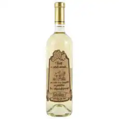 Vin alb 750 ml "Aveti o casa noua...Felicitari!" cu eticheta personalizata din pluta